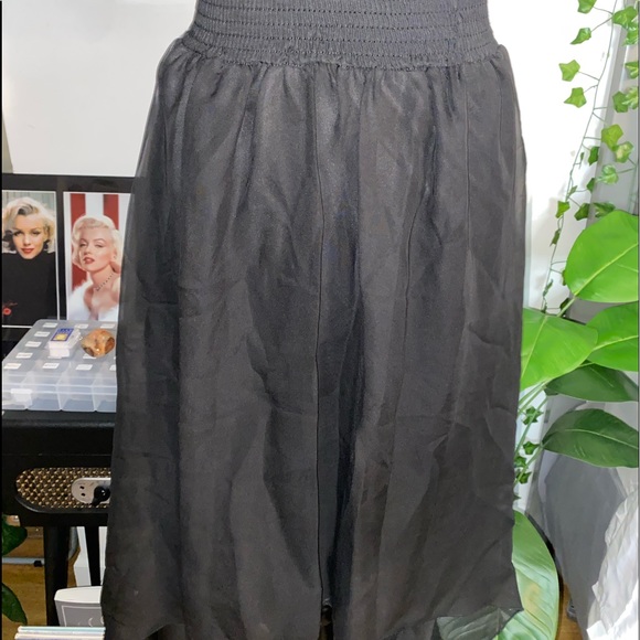 Poetry Two Layer Sheer Hi Low Skirt - black - Picture 2 of 5